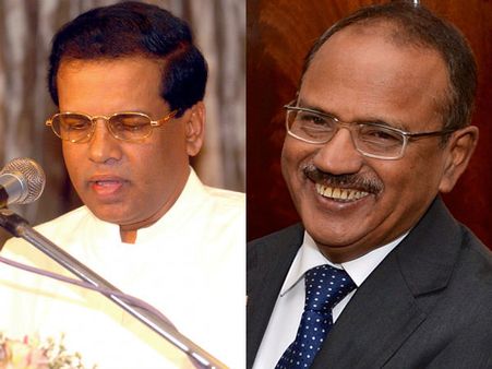 ராஜபக்சேவை எதிர்க்கும் மைத்ரிபாலவை கொழும்பில் சந்திக்கிறார் தே.பா. ஆலோசகர் அஜித் தோவல்!