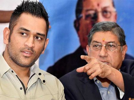 டோணியை எதற்காக பதவி விலக சொல்ல வேண்டும்?: சீனிவாசன் தடாலடி