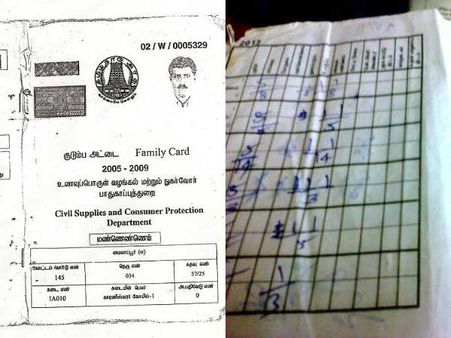 கிழிந்த ரேசன் கார்டில் மீண்டும் உள்தாள்: டிச.15 முதல் ஒட்டும் பணி தொடக்கம்