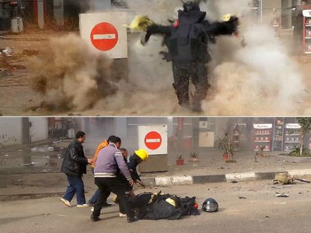 கெய்ரோவில் பயங்கரம்.. வெடிகுண்டை செயலிழக்க வைத்தபோது அது வெடித்து போலீஸ் அதிகாரி பலி