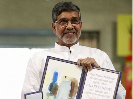 அமைதிக்கான நோபல் பரிசை நாட்டுக்கு அர்ப்பணித்த கைலாஷ் சத்தியார்த்தி!