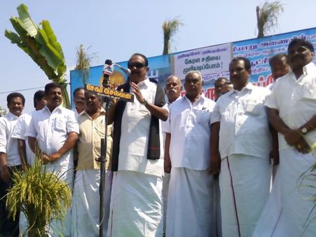 நியூட்ரினோ ஆய்வு மையத்திற்கு எதிர்ப்பு: கம்பத்தில் முழங்கிய வைகோ