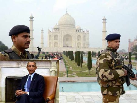 ஒபாமா தாஜ்மகாலை பார்க்க செல்லாததால் ஆக்ரா மக்களுக்கு நிம்மதி!