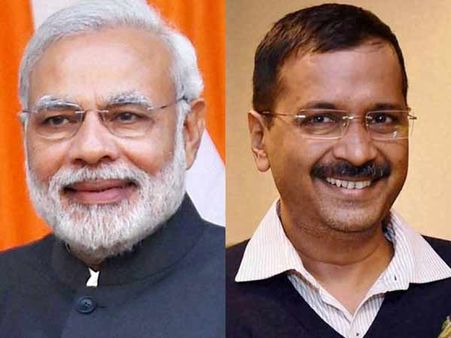 மோடியைச் சந்தித்தார் கெஜ்ரிவால்.. பதவியேற்பு விழாவுக்கு அழைப்பு விடுத்தார்