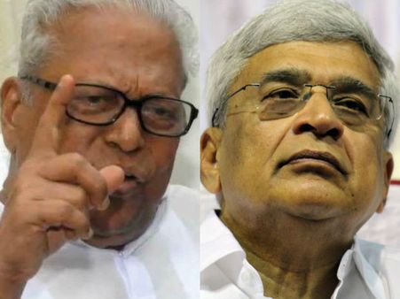 கேரளா: மார்க்சிஸ்ட் மாநாட்டைப் புறக்கணித்த அச்சுதானந்தனை சமாதானப்படுத்தினார் பிரகாஷ் காரத்!