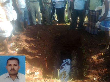 வெளிநாட்டிலிருந்து விடுமுறைக்காக வந்த வாலிபர் திடீர் மரணம்... உடல் தோண்டி எடுப்பு