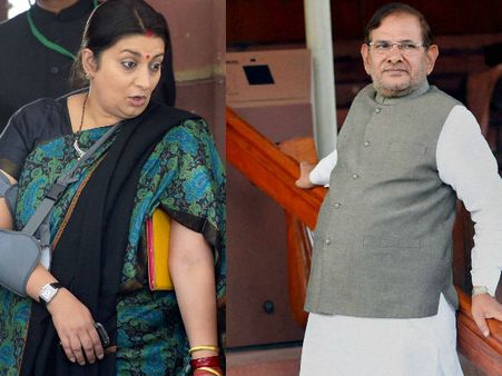 'நீங்க எப்படிப்பட்ட பெண் என்பது எனக்கு தெரியும்': ஸ்மிரிதி இரானி மீதான விமர்சனம்- சரத்யாதவ் வருத்தம்