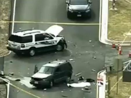 பெண் வேடத்தில் வந்து அமெரிக்க தேசிய பாதுகாப்பு மையத்தில் துப்பாக்கிச்சூடு: ஒருவர் பலி