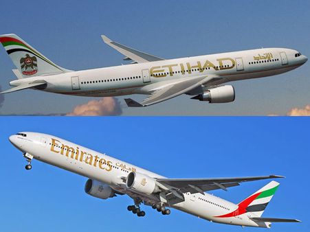 மும்பை வான்வெளியில் கிட்டத்தட்ட நேருக்கு நேர் மோத வந்த எதிஹாட், எமிரேட்ஸ் விமானங்கள்