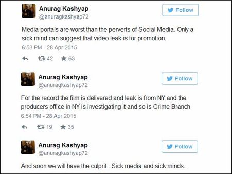 ராதிகா ஆப்தேவின் நிர்வாண வீடியோ... மீடியா மீது பாயும் அனுராக் காஷ்யப்!