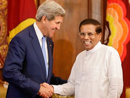 இலங்கையில் யு.எஸ். வெளியுறவுத் துறை அமைச்சர் ஜான்கெர்ரி! அதிபர், பிரதமருடன் ஆலோசனை!!