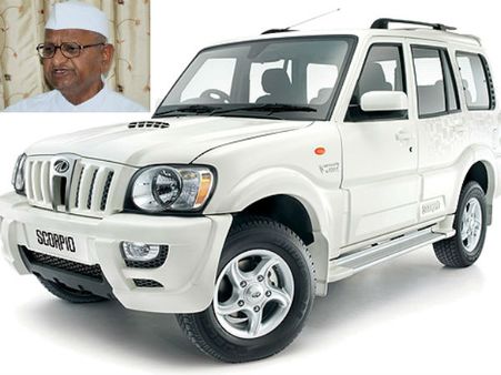 ரூ. 9.11 லட்சத்துக்கு ஏலம் போன அன்னா ஹஸாரேவின் ஸ்கார்ப்பியோ!