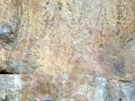 செங்காவி குழம்பால் ஆன 4 ஆயிரம் ஆண்டுகள் பழமையான ஓவியங்கள்- பழனியில் கண்டுபிடிப்பு