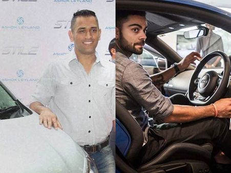 கார் ரேஸ்: நானா, நீயா?- டெல்லியில் 'தல' டோணியுடன் மோதிய கோஹ்லி