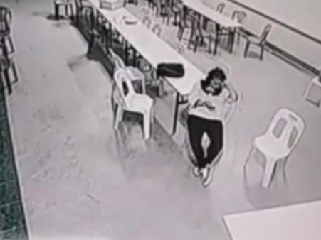 சேரெல்லாம் ஓடுது... டேபிளெல்லாம் பாயுது.. பயந்து ஓடிய பெண்.. பதற வைத்தது யார்.. பேயா?