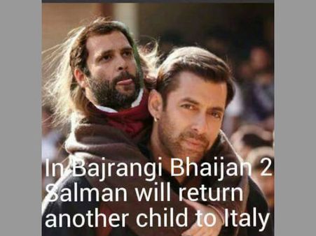 அந்த பஜ்ரங்கியை விடுங்க.. இந்த பஜ்ரங்கியைப் பாருங்க... பேஸ்புக்கில் கடிபடும் ராகுல் காந்தி!