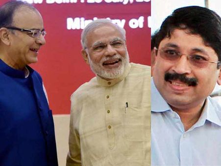 பிரதமர் மோடி, ஜெட்லியுடன் தயாநிதி மாறன் சந்திப்பு- ராஜ்நாத் சிங் தவிர்ப்பு