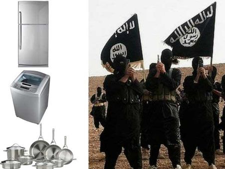 இலவச ப்ரிட்ஜ், வாஷிங் மெஷின், குக்கர்: வெளிநாட்டு குடும்பங்களை கவரும் ஐஎஸ்ஐஎஸ்