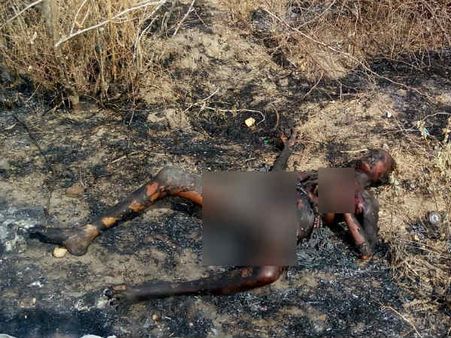 கோவில்பட்டி அருகே எரிந்த நிலையில் மூதாட்டி பிணம்- கொலையா?