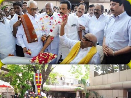 முரசொலி மாறன் 82வது பிறந்த நாள்... கருணாநிதி, அன்பழகன், ஸ்டாலின் அஞ்சலி