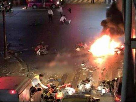 தாய்லாந்து தலைநகர் பாங்காக்கில் பயங்கர குண்டுவெடிப்பு... 12 பேர் உடல் சிதறி பலி