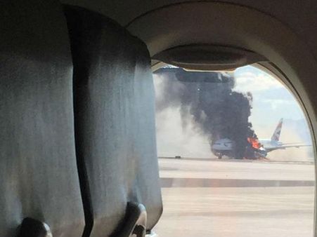 டேக்-ஆப் நேரத்தில் பிரிட்டீஷ் ஏர்வேஸ் விமானத்தில் திடீர் தீ.. அலறியடித்து ஓடிய 14 பயணிகள் காயம்