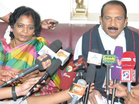 தமிழிசைக்கு பதில் சொல்லி என் நேரத்தை வீணாக்க விரும்பவில்லை: வைகோ