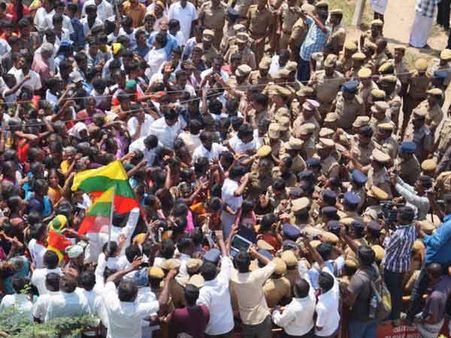 கடலூரில் 'சைமா' சாய ஆலைகள் வெளியேற வலியுறுத்தி முற்றுகை- வேல்முருகன் உட்பட 3,000 பேர் கைது