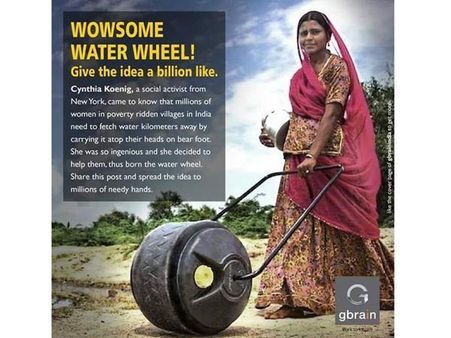 இடுப்பில் தண்ணீர் குடம் தூக்கி சுமக்கும் இந்திய பெண்களுக்காக வந்துவிட்டது உருட்டும் குடம்