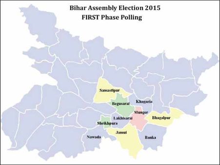 பீகார்: அமைதியாக நடந்த முதல் கட்ட சட்டசபை தேர்தல்- 57% வாக்குப் பதிவு!