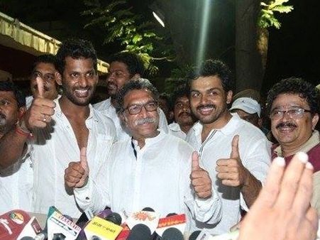 சிம்பு தோற்றார்... இரு துணைத் தலைவர் பதவிகளையும் கைப்பற்றியது விஷால் அணி!