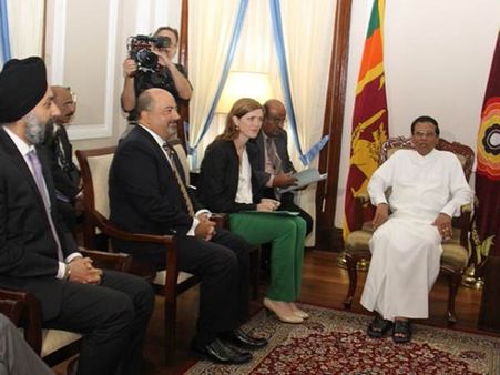 இலங்கை போர்க்குற்ற விசாரணையில் முன்னேற்றம் இல்லை- மைத்ரியிடம் சீறிய அமெரிக்காவின் சமந்தா பவர்