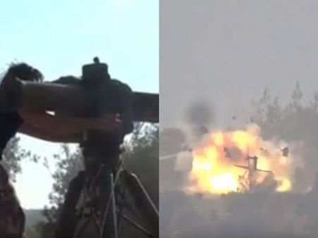 ரஷ்யா ஹெலிகாப்டரை 'அமெரிக்க ஏவுகணைகளால்' சுட்டு வீழ்த்தும் தீவிரவாதிகள்... பரபரப்பு வீடியோ