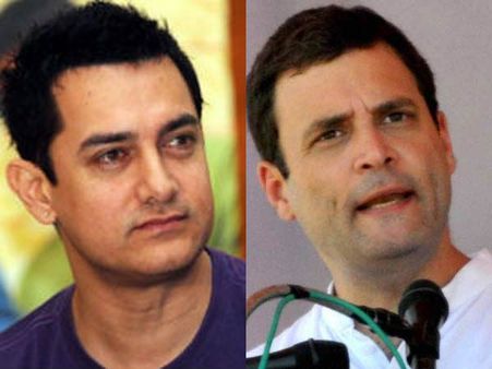 சகிப்பின்மை....விமர்சனம் செய்தால் மிரட்டுவதா? அவதூறு பரப்புவதா? ஆமிர் கானுக்கு ராகுல் காந்தி ஆதரவு!