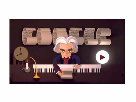 ”பீத்தோவன்”- சிம்பொனி மேதையின் 245வது பிறந்தநாளைக் கொண்டாடும் கூகுள் டூடுள்!