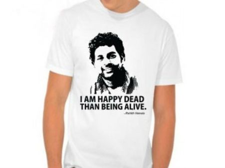 ரோஹித் வெமுலா படத்தை வைத்து பிசினஸில் குதித்த டிசர்ட் உற்பத்தியாளர்கள்