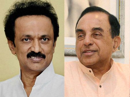 அடடே.... ஆச்சரியம்.... பாஜகவின் சு.சுவாமிக்கு மு.க.ஸ்டாலின் 'திடீர்' புகழாரம்