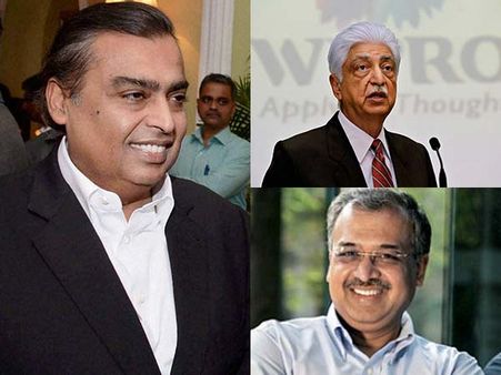 உலகின் முதல் 50 பணக்காரர்கள் பட்டியலில் இடம் பிடித்த முகேஷ் அம்பானி, அசிம் பிரேம்ஜி, திலீப் ஷாங்கி