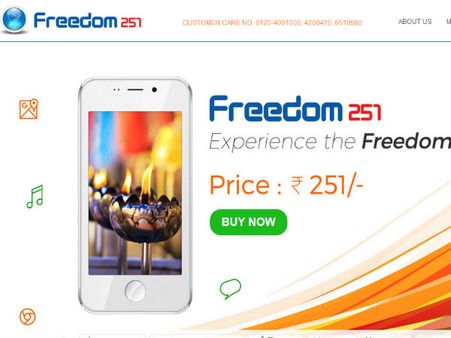 மலிவு விலை போனை புக் செய்யக் குவிந்த மக்கள்- ”ப்ரீடம் 251” செல்போன் இணையதளம் 