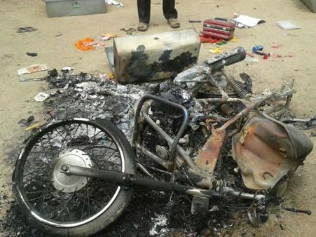 அரக்கோணம் ராஜாளி விமானப்படைத்தளம் அருகே வெடித்துச் சிதறிய வெடிபொருள் - நாய் பலி