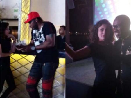 கிறிஸ் கெய்லுடன் சல்மானின் ராசியான ஹீரோயின் ட்ரிங்ஸ், டான்ஸ், பார்ட்டி