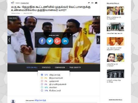 மநகூ முதல்வர் வேட்பாளர்... வைகோவுக்கு அதிக ஆதரவு!- ஒன்இந்தியா கருத்துக் கணிப்பில் முடிவு