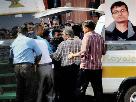 பிரஸ்ஸல்ஸில் பலியான ராகவேந்திரன் கணேசனின் உடல் சென்னையில் தகனம்