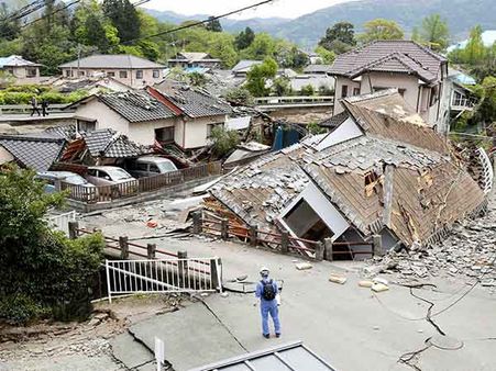 ஜப்பானை உலுக்கும் தொடர் நிலநடுக்கம்: பலி எண்ணிக்கை 41 ஆக உயர்வு; 1500 பேர் படுகாயம்!