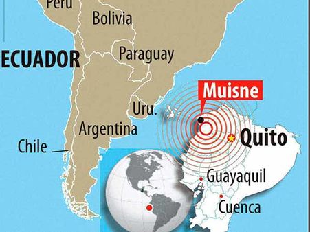 ஈக்வடார் நிலநடுக்கம்... பலி எண்ணிக்கை 350ஆக உயர்வு... தொடரும் நில அதிர்வால் மக்கள் பீதி