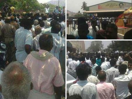 ஆலங்குடி வேட்பாளர் மாற்றம்... உற்சாகக் கொண்டாட்டத்திற்கு இடையே திமுக அலுவலகத்திற்கு பூட்டு