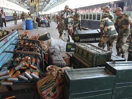 6 கம்பெனி துணை ராணுவப்படை சென்னை வந்தது- வீடியோ