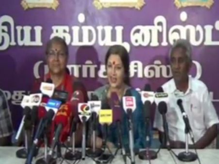 தேமுதிக - ம.ந.கூட்டணியை வெற்றி பெற செய்ய வேண்டும்: பிருந்தா காரத் வேண்டுகோள் - வீடியோ