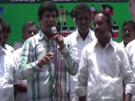 திமுக மின்சாரத்தை கவனிக்காதது இதனால்தானாம்...நடிகர் ஆனந்தராஜ் அருவறுப்பு பேச்சு- வீடியோ
