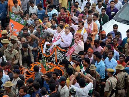 தேர்தல் முடிவுகள் எதிரொலி: ஆளும் மாநிலங்கள் எண்ணிக்கையில் காங்கிரசை வீழ்த்தியது பாஜக